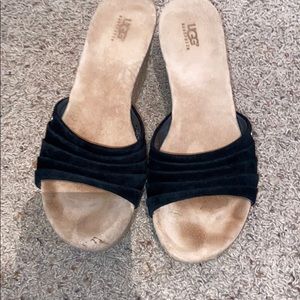 A pair of UGG wedges.